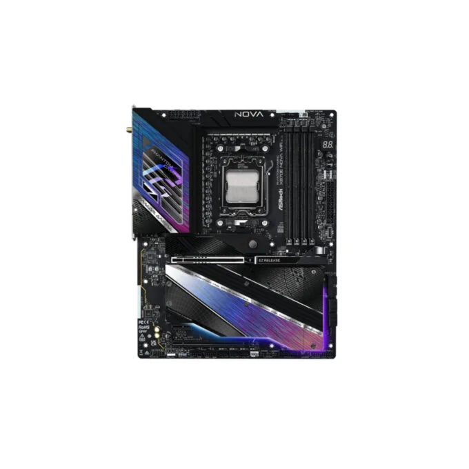 ASRock X870E Nova WiFi - AM5 ATX Motherboard - DDR5, 4x DIMM (256GB), PCIe 5.0, Wi-Fi 7, 5Gb LAN — image 2