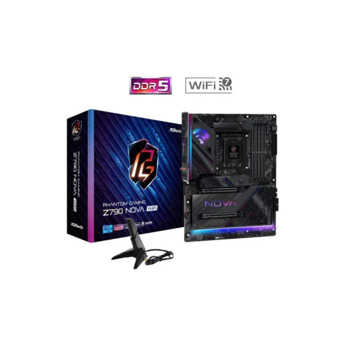 ASRock Z790 NOVA WiFi - LGA1700 ATX DDR5 Motherboard - 192GB Max, XMP/EXPO, Built-in Wi‑Fi — image 2