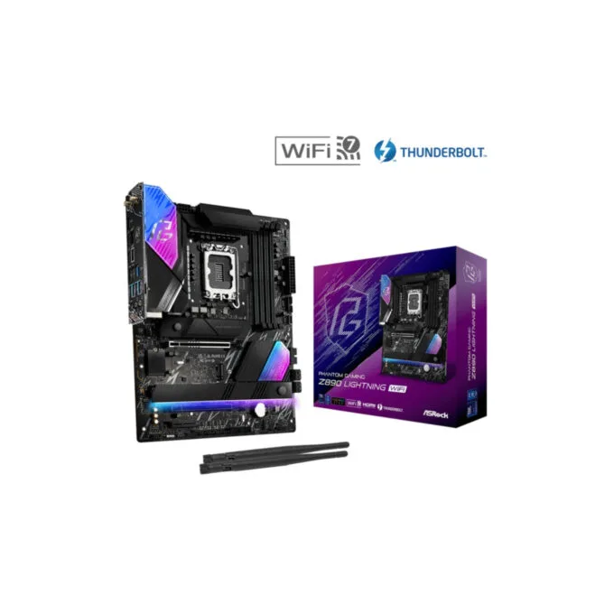 ASRock Z890 Lightning WiFi - LGA1851 ATX Motherboard - DDR5, 256GB Max, PCIe 5.0, Wi-Fi 7 — image 6