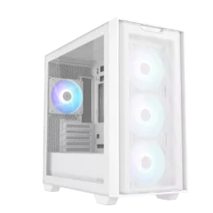 ASUS A21 PLUS Gaming Case Micro ATX Tempered Glass White - 4x ARGB Fans - 4711387406281
