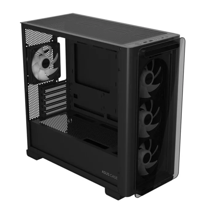 ASUS A23 PLUS mATX Tempered Glass 4xARGB Fans Black — image 7