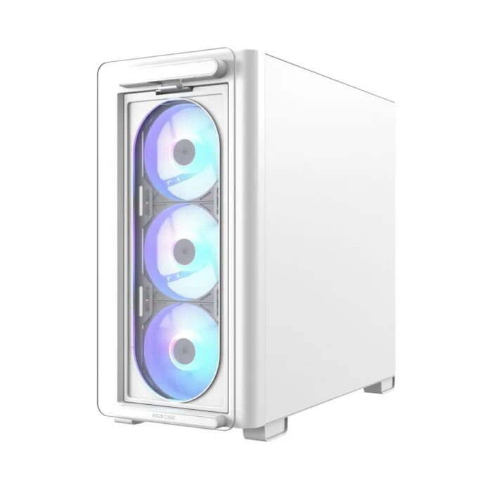 ASUS A23 PLUS micro-ATX Tempered Glass 4xARGB Fans White — image 3