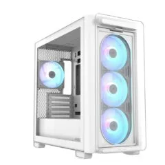 ASUS A23 PLUS micro-ATX Tempered Glass 4xARGB Fans White