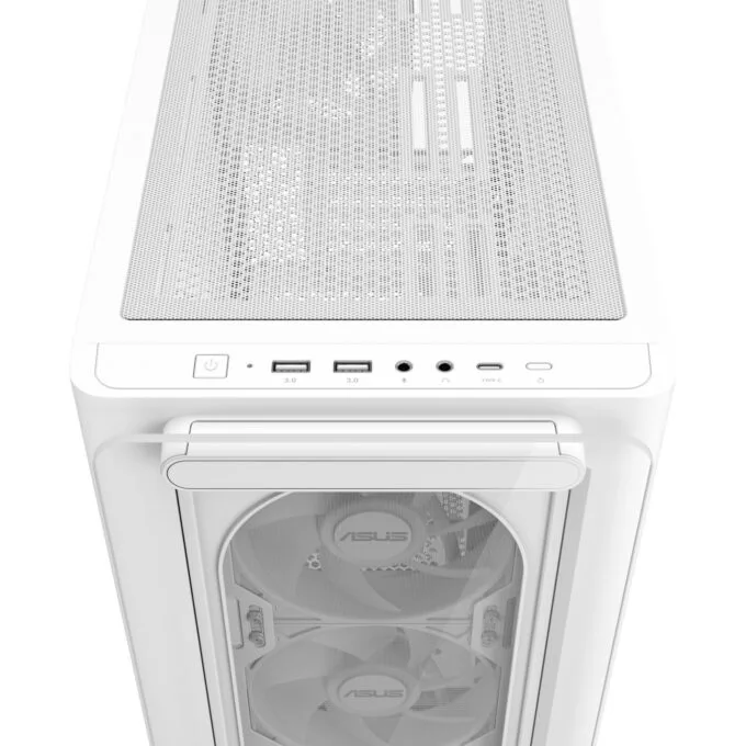 ASUS A23 PLUS micro-ATX Tempered Glass 4xARGB Fans White — image 10