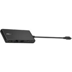 ASUS DC201 USB-C Dock - Dual 4K, 100W PD, HDMI 2.1 & DP1.4, 10Gbps USB, 1GbE, Black