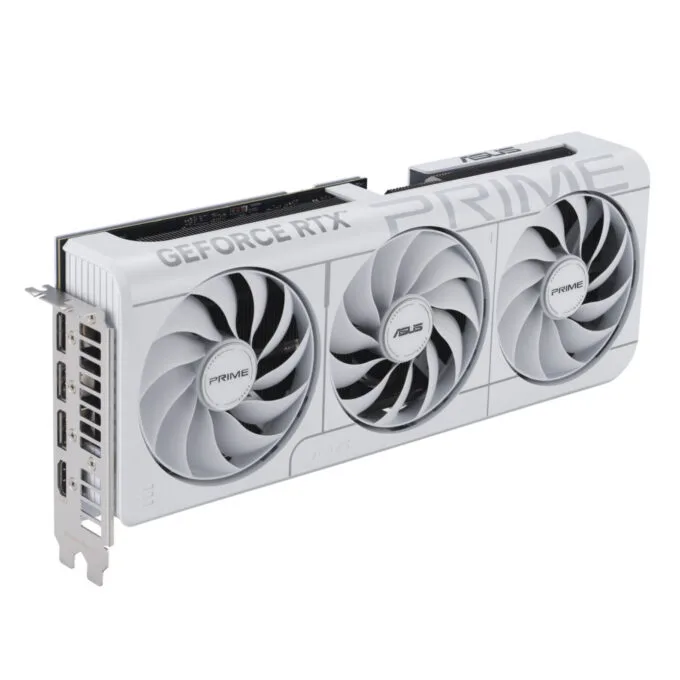 ASUS GeForce RTX 5070 Prime White OC - 12GB GDDR7, Boost 2557 MHz, PCIe 5.0, 3xDP+1xHDMI — image 2
