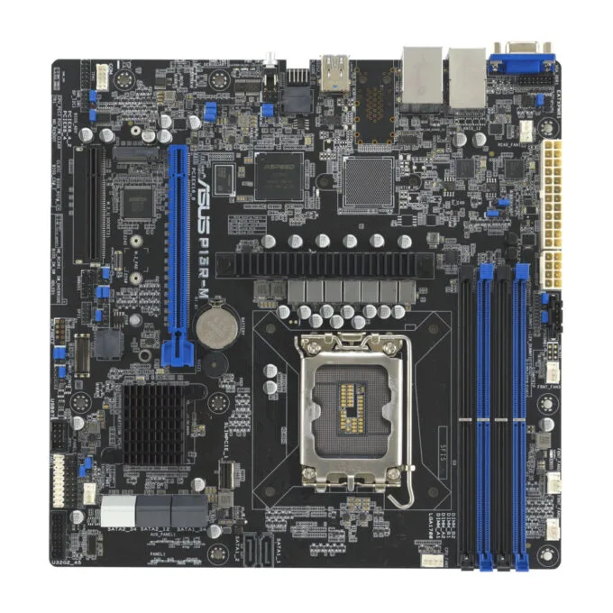 ASUS P13R-M (1700) - Micro-ATX Server Motherboard, LGA1700, DDR5 ECC up to 128GB, PCIe 5.0, 8x SATA — image 1