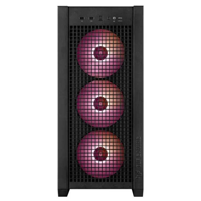 ASUS PC Case - GT302 - ATX Tempered Glass 4xARGB Fans TUF GAMING Black — image 2