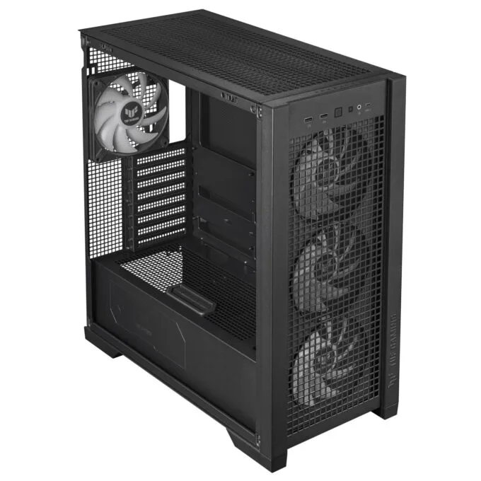 ASUS PC Case - GT302 - ATX Tempered Glass 4xARGB Fans TUF GAMING Black — image 8