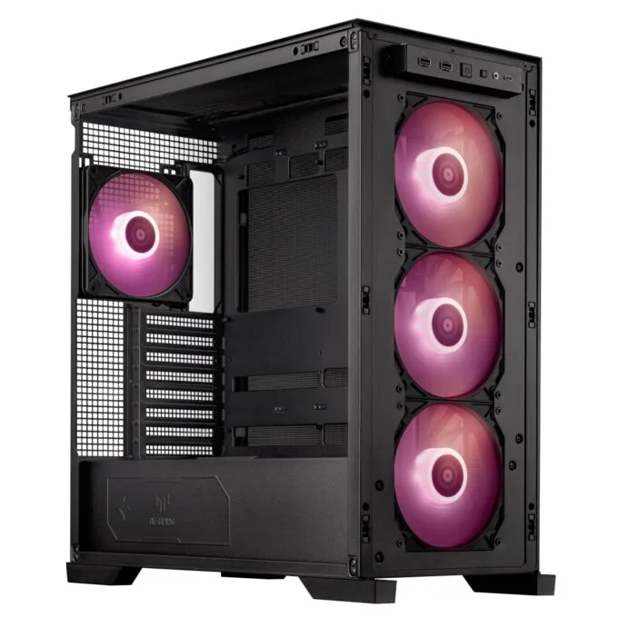 ASUS PC Case - GT302 - ATX Tempered Glass 4xARGB Fans TUF GAMING Black — image 9