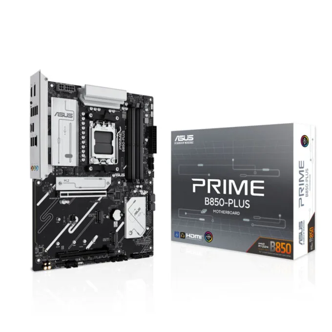ASUS PRIME B850-PLUS CSM (AM5) - ATX DDR5 Motherboard, 4x DIMM 256GB, 3x M.2, 2.5Gb LAN, RGB, Black — image 2