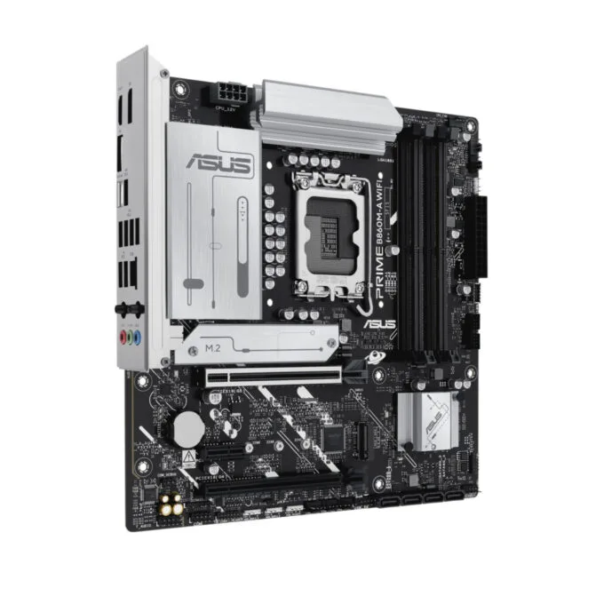 ASUS PRIME B860M-A WIFI - B860M-A - Micro-ATX LGA1851, DDR5 4x DIMM, 256GB Max, Built-in WiFi — image 3