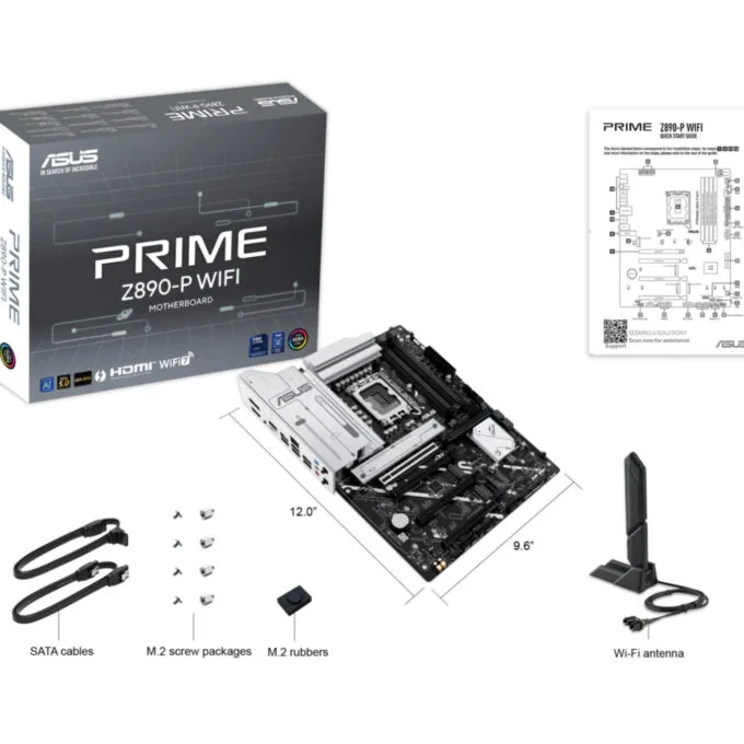 ASUS PRIME Z890-P WIFI LGA1851 ATX MB DDR5 256GB 4xM.2 WiFi7 PCIe5 — image 6