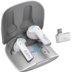 ASUS ROG Cetra Speednova True Wireless Gaming Earbuds, ANC, Bluetooth 5.3 - White