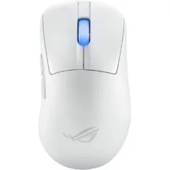 ASUS ROG Keris II Ace Wireless Gaming Mouse - Right-Hand, Tri-Mode (2.4G/BT/USB), 42,000 DPI, White