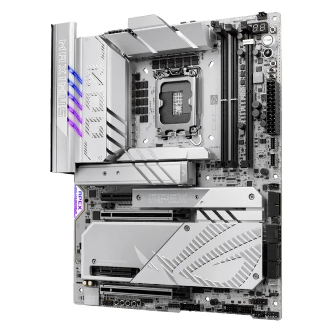 ASUS ROG Maximus Z890 APEX - LGA1851 Socket V1 - DDR5 2-DIMM, up to 96GB, Silver Cobble-Gray — image 2