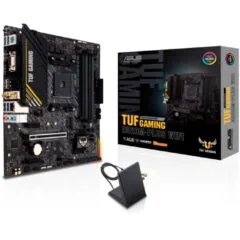 ASUS TUF Gaming A520M-PLUS WiFi - AM4 microATX Motherboard, DDR4 4x DIMM, 128GB Max, PCIe 3.0