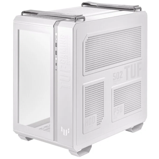 ASUS TUF Gaming GT502 PLUS Mid Tower ATX Case 4x ARGB Fans Tempered Glass White — image 16