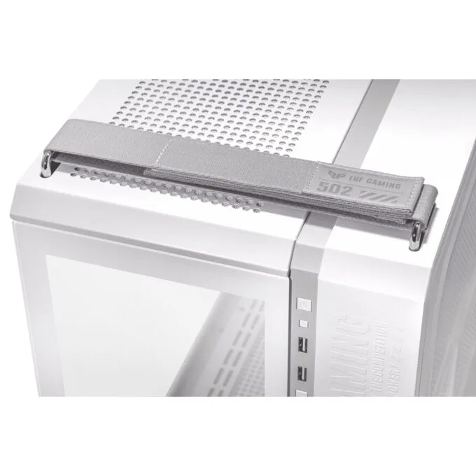 ASUS TUF Gaming GT502 PLUS Mid Tower ATX Case 4x ARGB Fans Tempered Glass White — image 3
