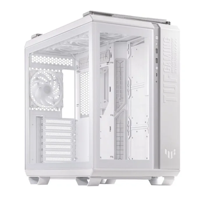 ASUS TUF Gaming GT502 PLUS Mid Tower ATX Case 4x ARGB Fans Tempered Glass White — image 7