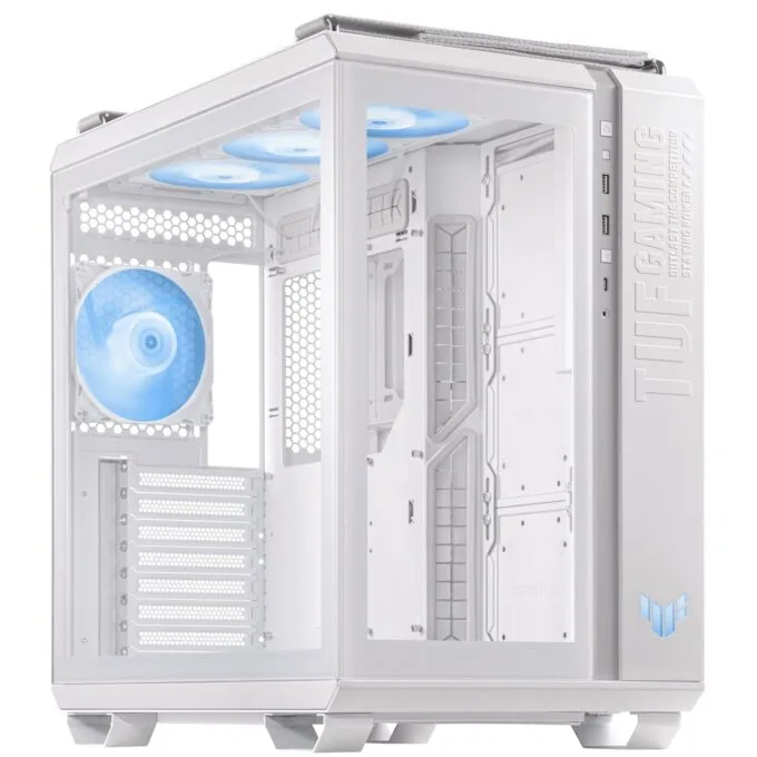 ASUS TUF Gaming GT502 PLUS Mid Tower ATX Case 4x ARGB Fans Tempered Glass White — image 10
