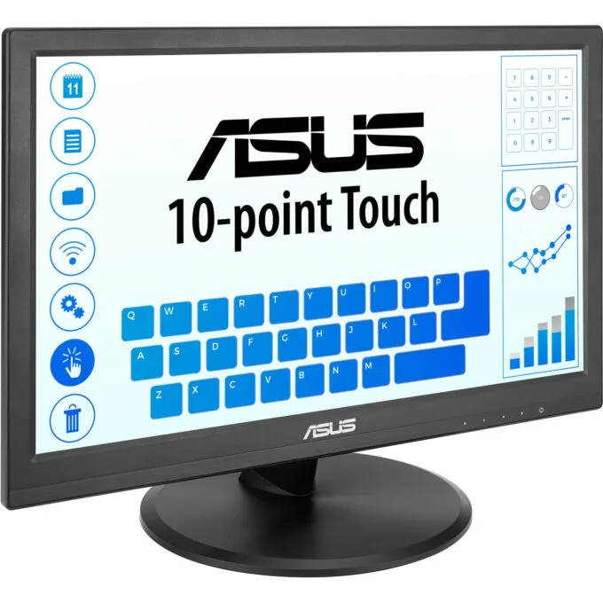 ASUS VT169HE Touch Monitor - 15.6" FHD (1920x1080) IPS, 10-Point Multi-Touch, HDMI & VGA, Tabletop Stand, Black — image 2