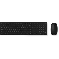 Asus W5000 Wireless Keyboard-Mouse Set - W5000 - Black, 2.4 GHz RF