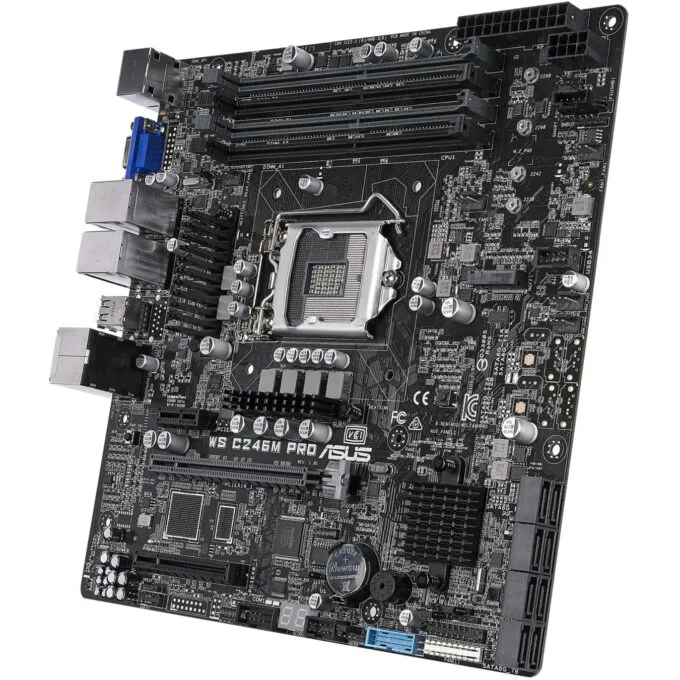 ASUS WS C246M PRO - C246 microATX Motherboard — image 2