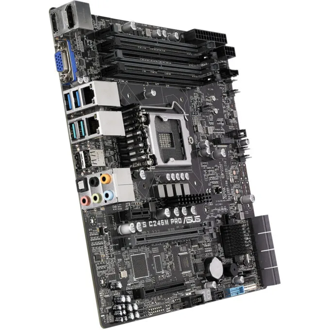 ASUS WS C246M PRO - C246 microATX Motherboard — image 3