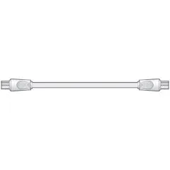 AV:link Coaxial Flyhead - 112.012UK - M-F 2.0M White