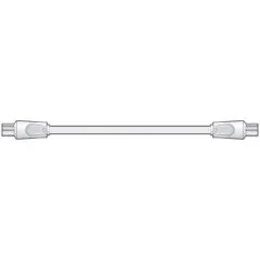 AV:link Coaxial Flylead - 112.000UK - Coaxial Flylead M-M 2m White