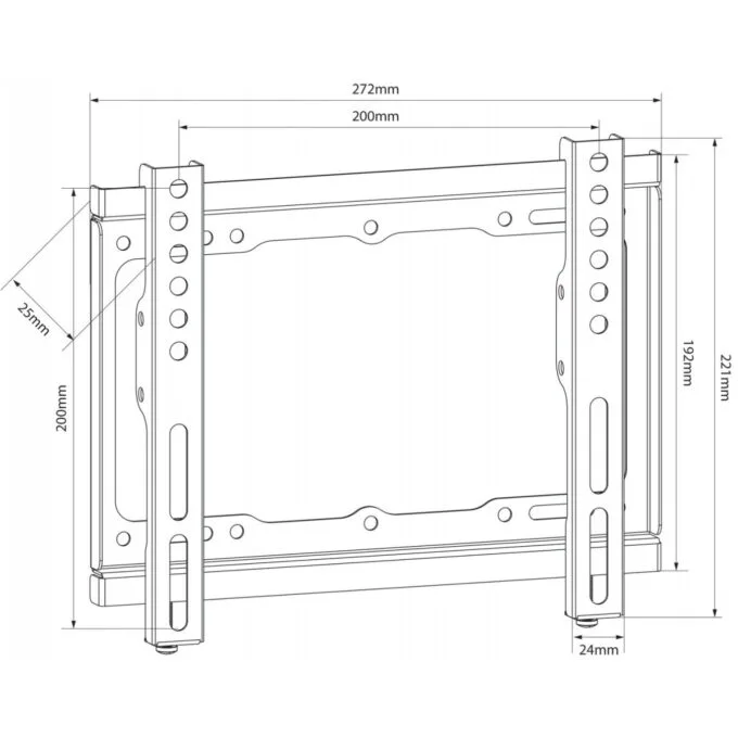 AV:link Fixed TV Wall Bracket - SF201 - 200x200 129.540UK — image 2