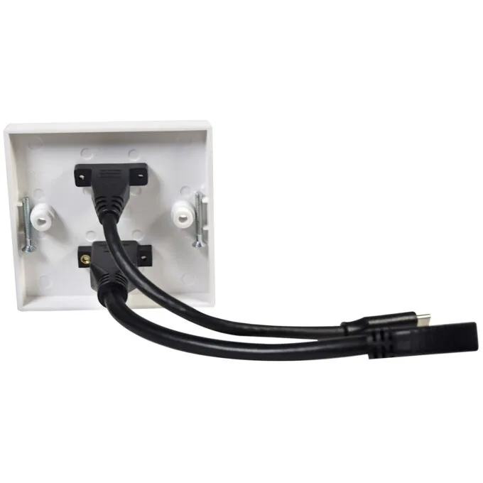 AV:Link Wall Plate - 122.387UK - USB-C HDMI 8K — image 2