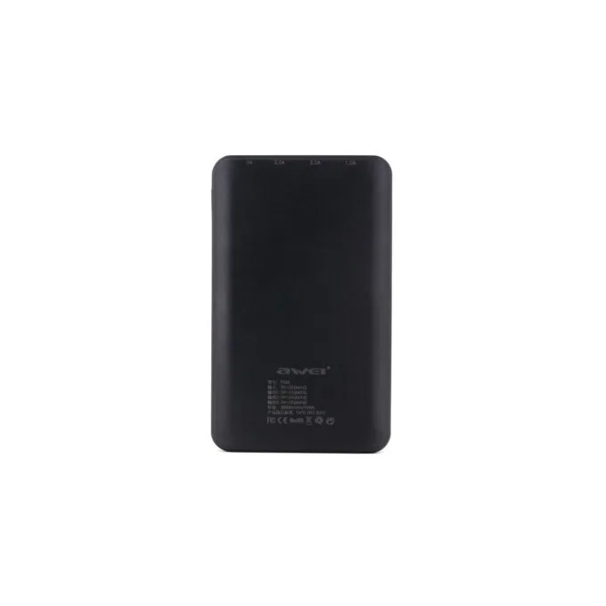 Awei Power Bank P56K - 30,000 mAh Portable Charger - 3x USB Outputs, LCD Battery Indicator — image 2