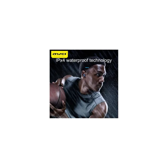 Awei T16 TWS Bluetooth Earbuds - Bluetooth 5.0, IPX4, 2×40mAh Buds & 300mAh Charging Case — image 4