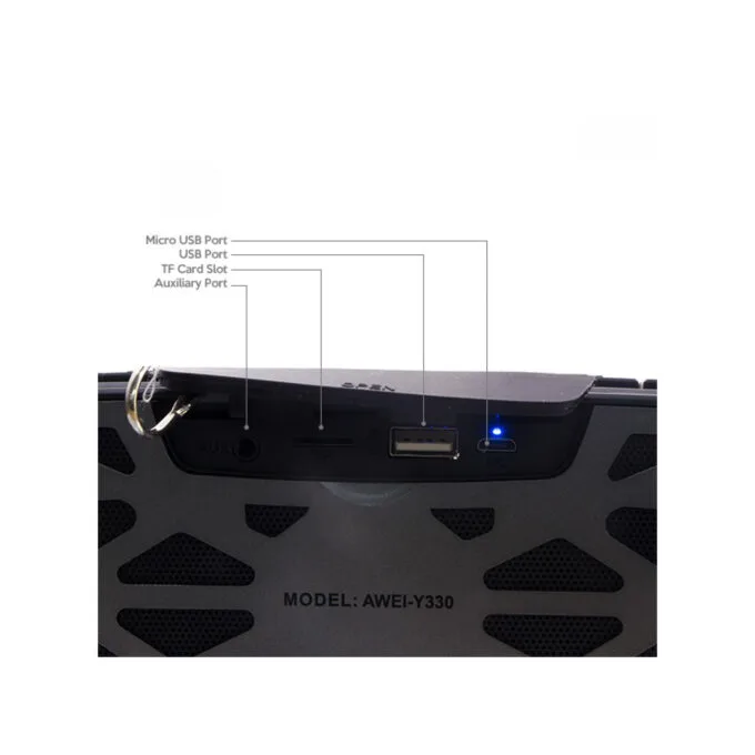 Awei Y330 Bluetooth Speaker - Portable Stereo 2×3W, 1200mAh, MicroSD & AUX, Bluetooth 4.2 — image 4