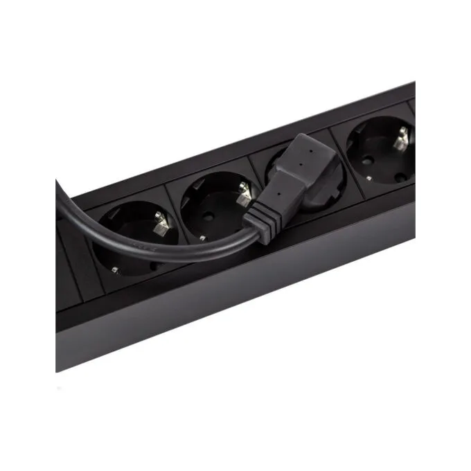 BACHMANN PRIMO2 Steckdosenleiste 6x Schutzkontakt Aluminium schwarz 2m — image 2
