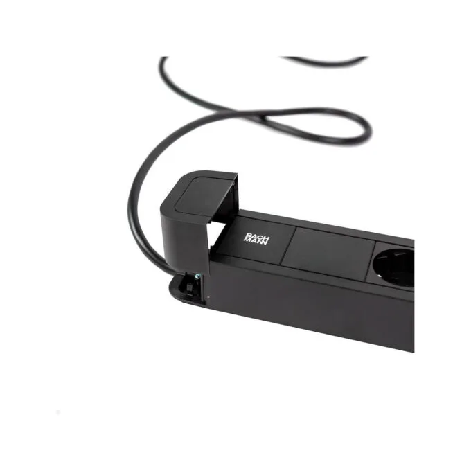 BACHMANN PRIMO2 Steckdosenleiste 6x Schutzkontakt Aluminium schwarz 2m — image 3