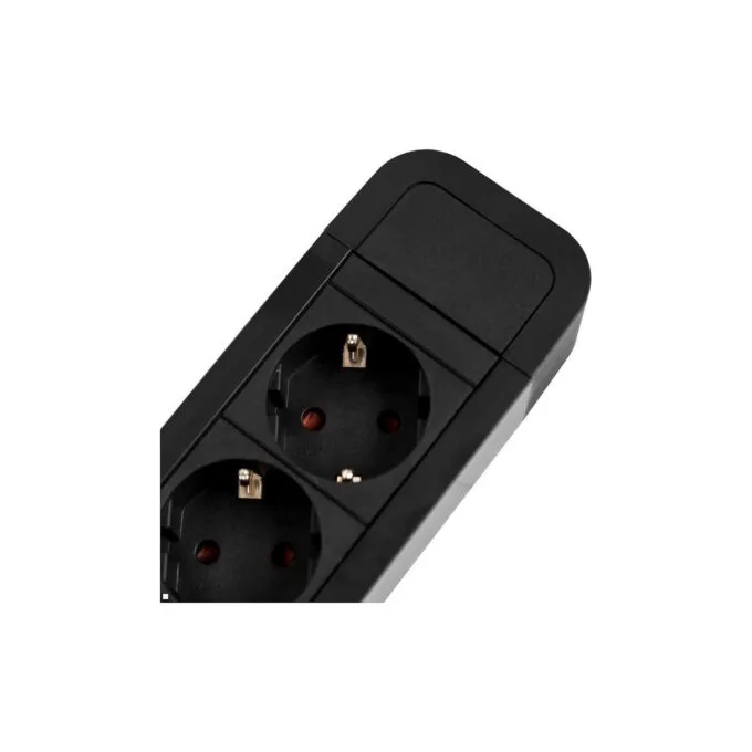 BACHMANN PRIMO2 Steckdosenleiste 6x Schutzkontakt Aluminium schwarz 2m — image 4