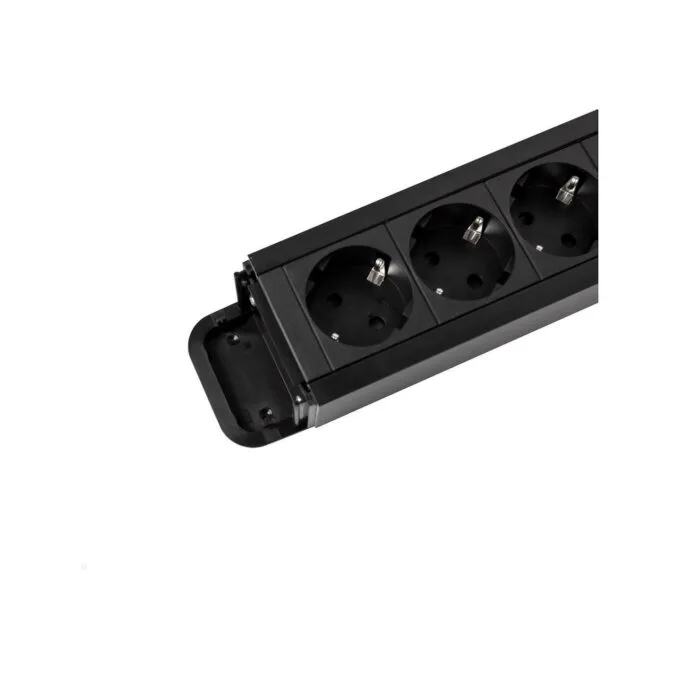 BACHMANN PRIMO2 Steckdosenleiste 6x Schutzkontakt Aluminium schwarz 2m — image 6