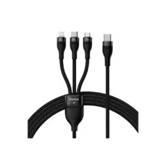 Baseus Cable - 3in1 USB-C Micro Light Flash Series - USB-C 1.5m Black