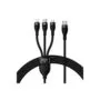 Baseus Cable - 3in1 USB-C Micro Light Flash Series - USB-C 1.5m Black