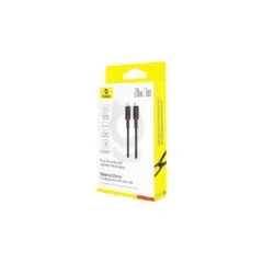 Baseus Cable Lightning to USB-A Dura Series Braided 2.0m Black-Red - Lightning to USB-A, Dura Series, Braided, 2.0m, Black-Red