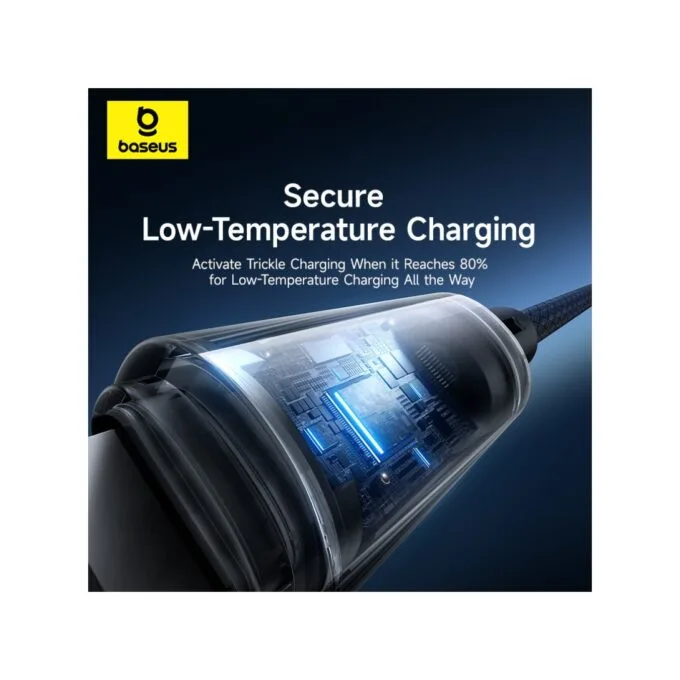 Baseus Cable Lightning to USB-A Lit Button Series - 1m - Cosmic Black — image 5