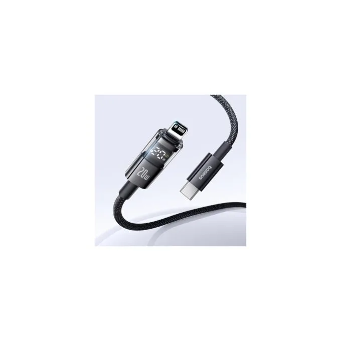Baseus Cable Lightning to USB-C Display 2 Series Braided 20W 1.0m Black - Lightning to USB-C, Braided, 20W, 1.0m, Black — image 5