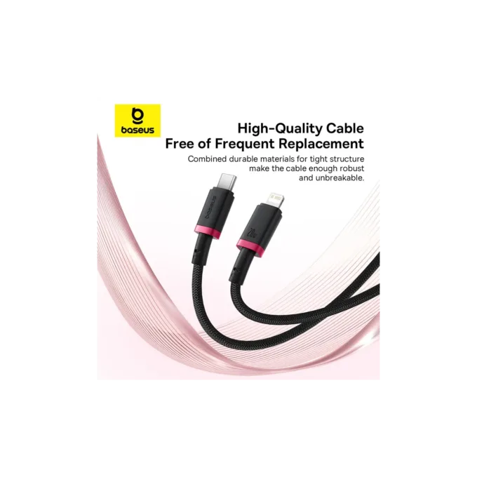 Baseus Cable Lightning to USB-C Dura Series - Braided 2.0m Black — image 6