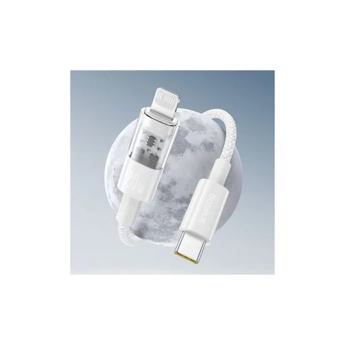 Baseus Cable Lightning to USB-C Gem Series - 1.0m - 20W - White — image 3