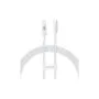 Baseus Cable Lightning to USB-C Gem Series - 1.0m - 20W - White