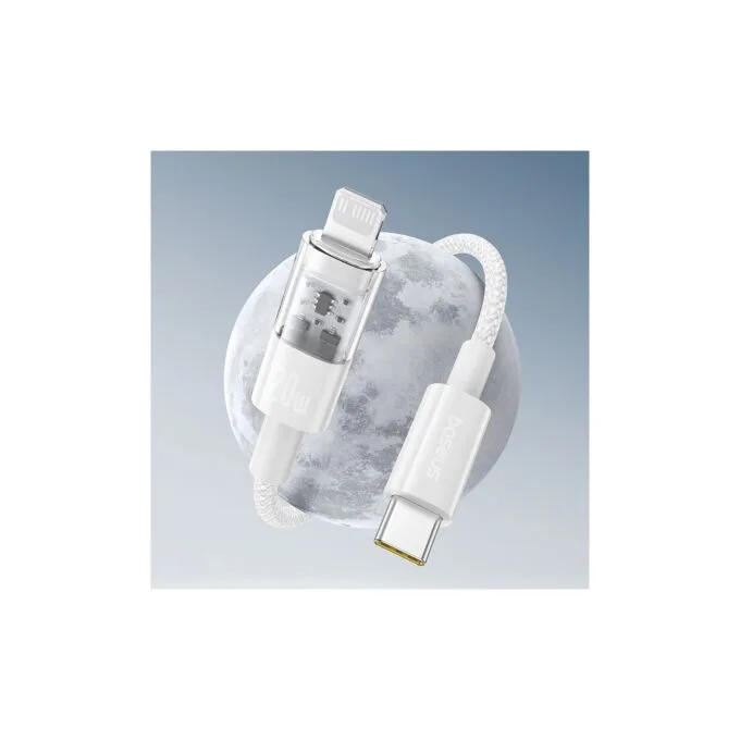 Baseus Cable Lightning to USB-C Gem Series - 2.0m 20W White — image 3