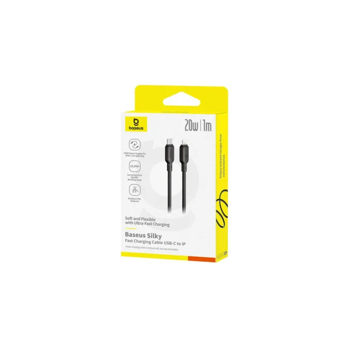 Baseus Cable Lightning to USB-C Silky Series - 1.0m Black — image 5